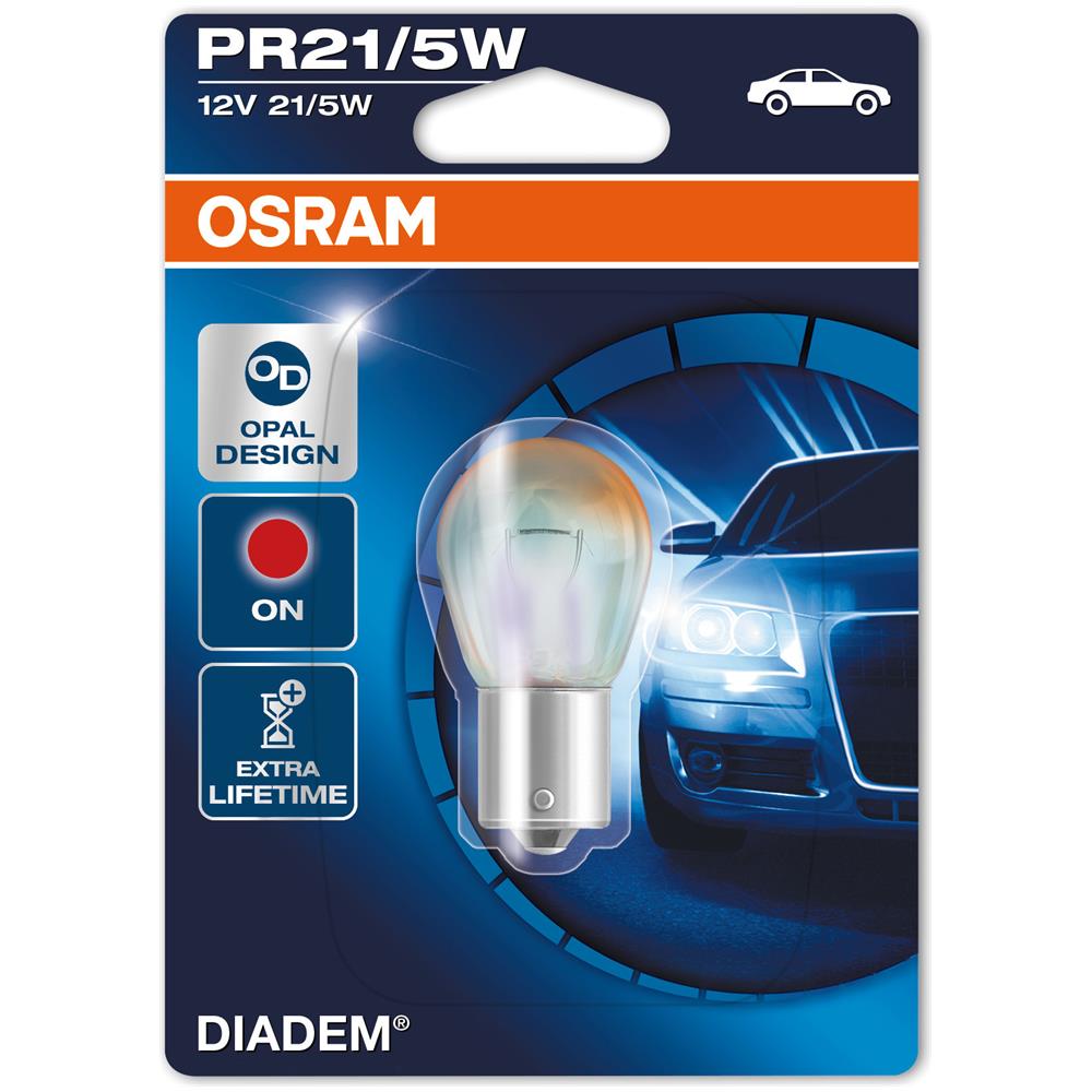 Lampa 12v Diadem - Pr21-5w - 21-5w - Baw15d - 1 Pz - Blister - Rosso - Foto 3