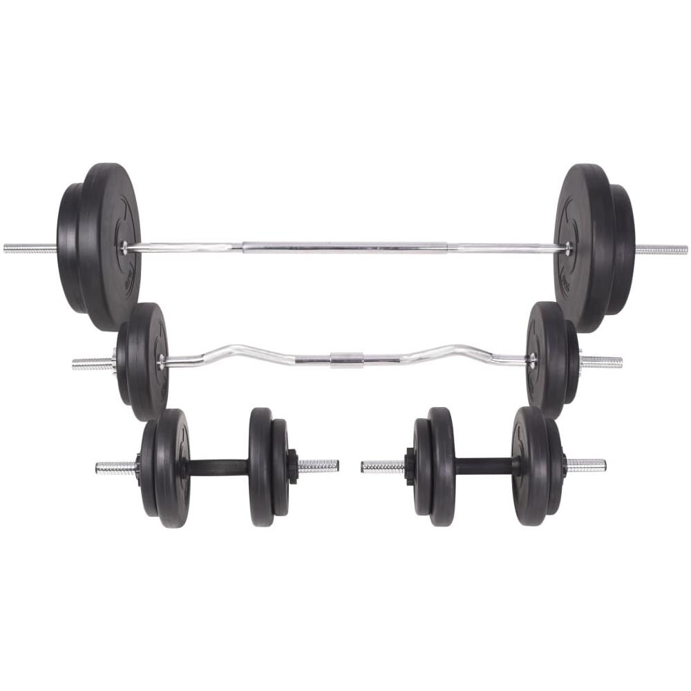 Panca Multifunzione Con Rack Bilanciere E Set Manubri 90 Kg - Foto 10
