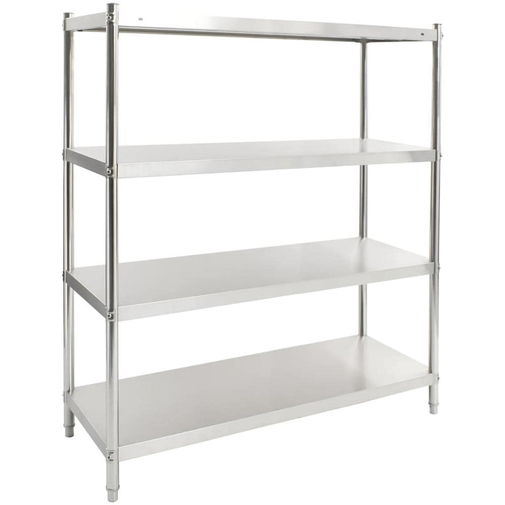 Scaffale Da Cucina A 4 Livelli 150x48x155 Cm In Acciaio Inox - Foto 1