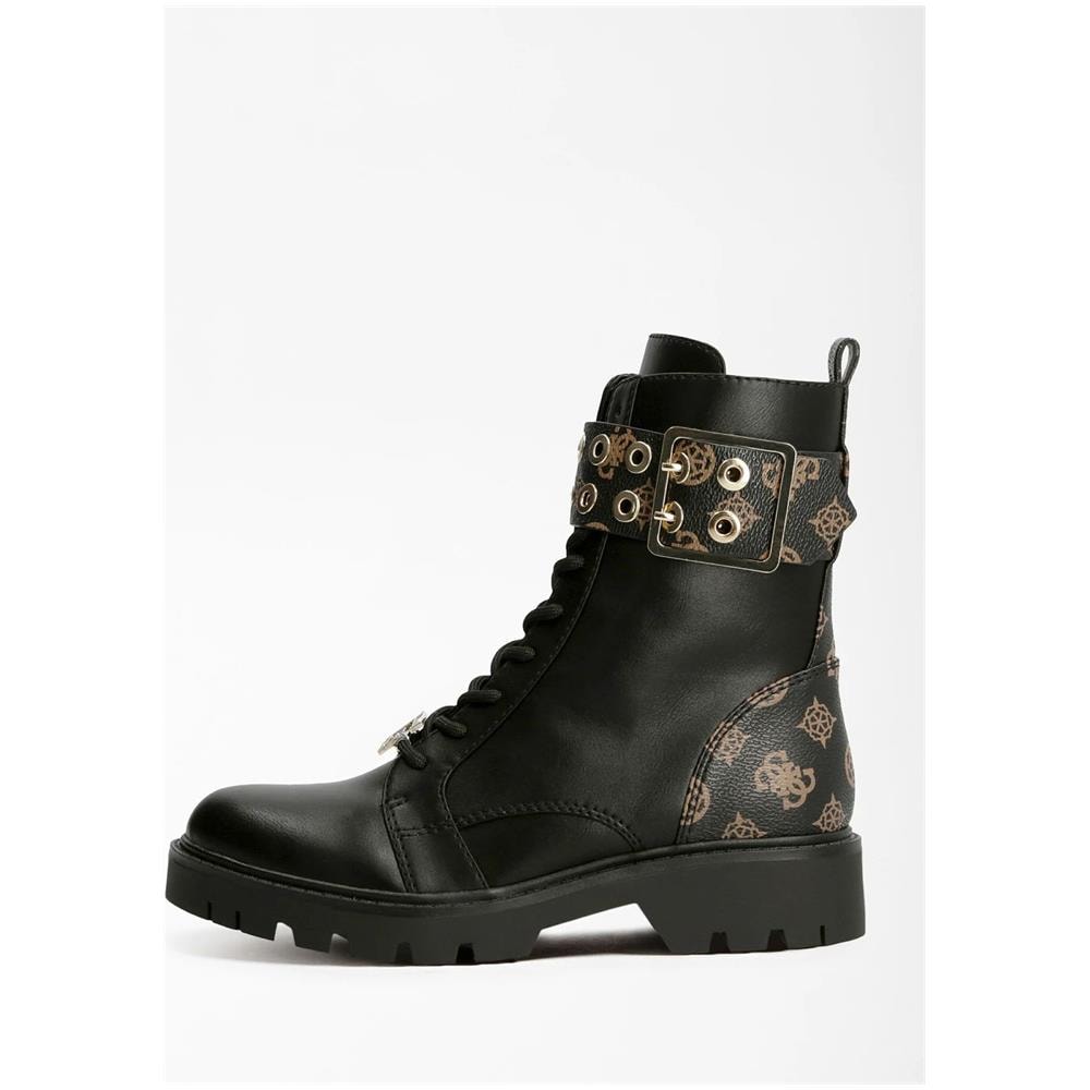 Fl7r2rfal10 Stivaletti Biker Anfibi Tronchetti In Pelle Nero 36 - Foto 1