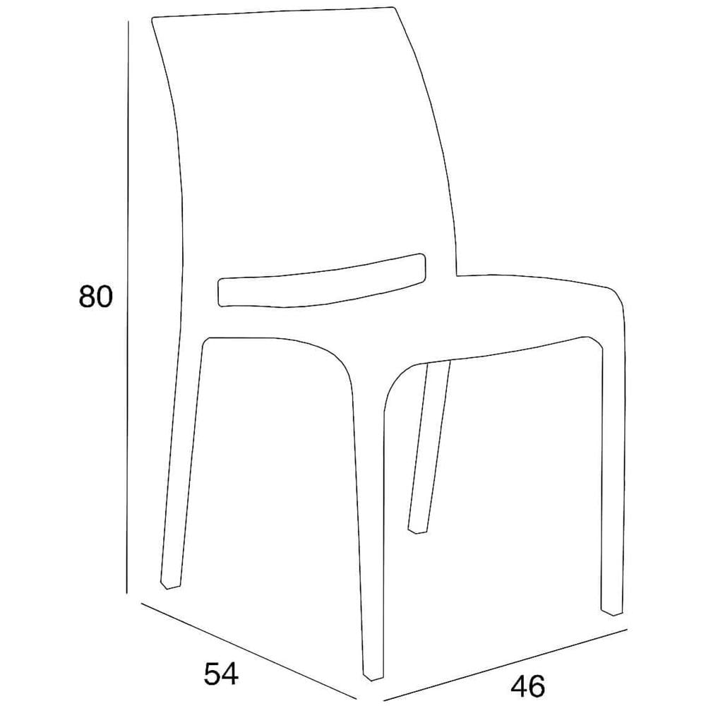 Volga - Sedia Da Giardino In Plastica Set Da 2 - Foto 2