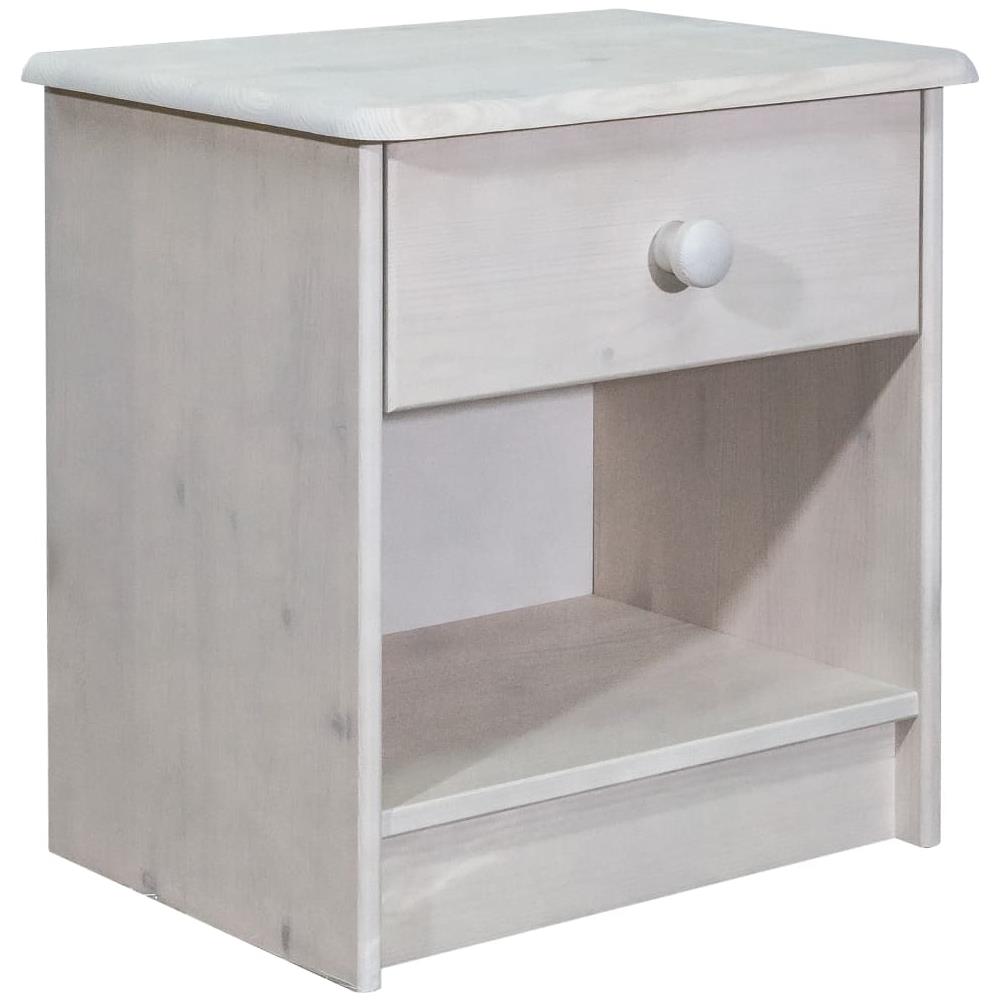 Comodino 41x30x42 Cm In Legno Massello Di Pino - Foto 1