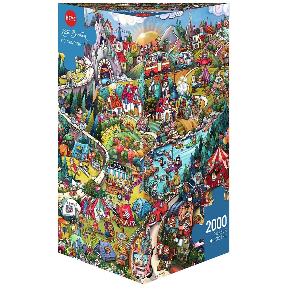 HEY29930 Puzzle da 2000 Pezzi - Rita Berman: Go Camping! - Foto 1