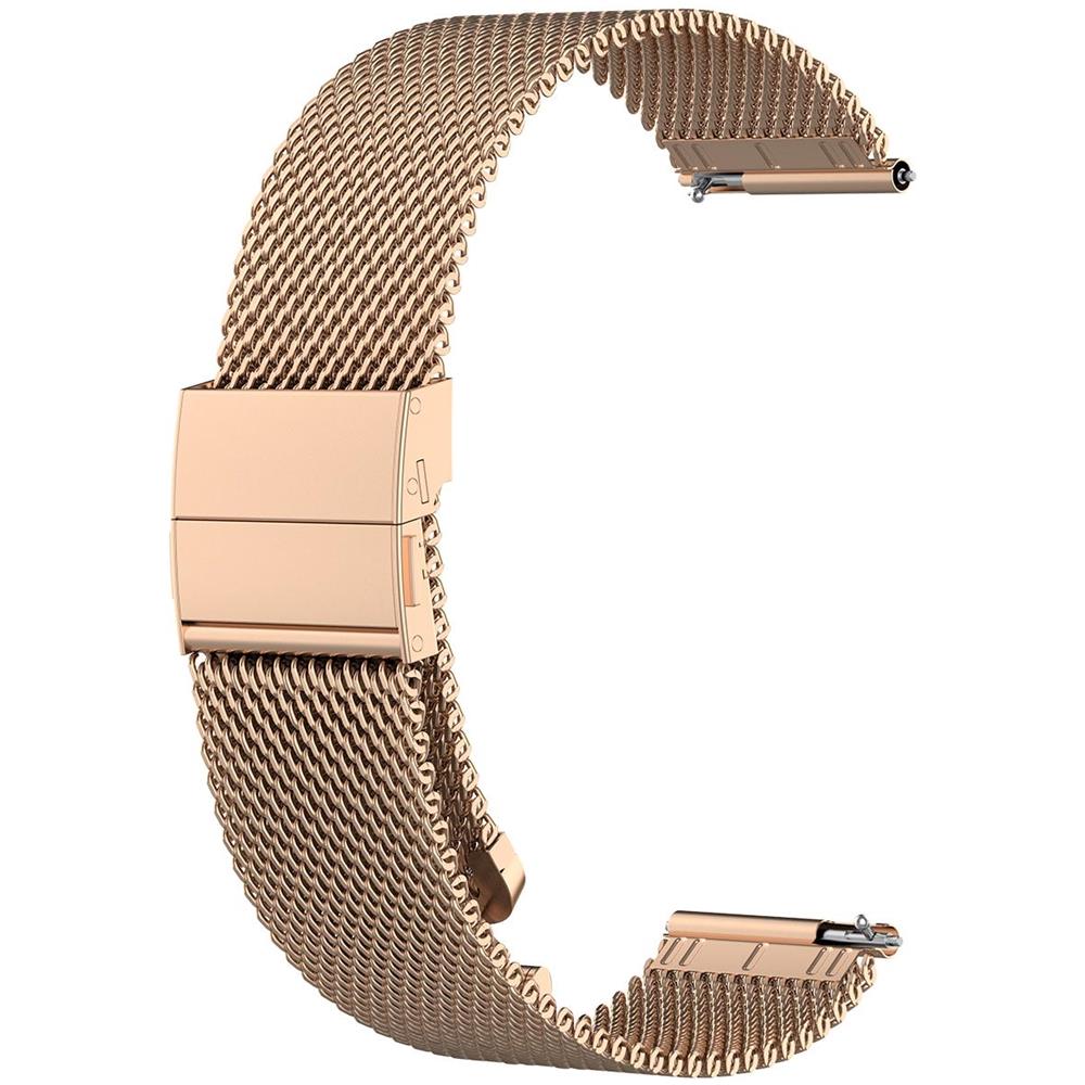 Cinturino Per Orologio Garmin Vivoactive/vivomove/forerunner 20 Mm Acciaio Inossidabile Oro Rosa - Foto 1
