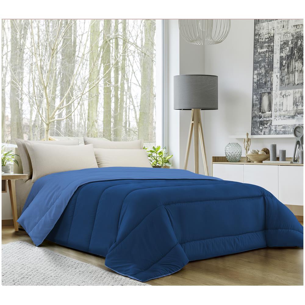 Trapunta Invernale, Calda E Morbida Da 350 Gr / mq - Blu / avio - Matrimoniale - Foto 1