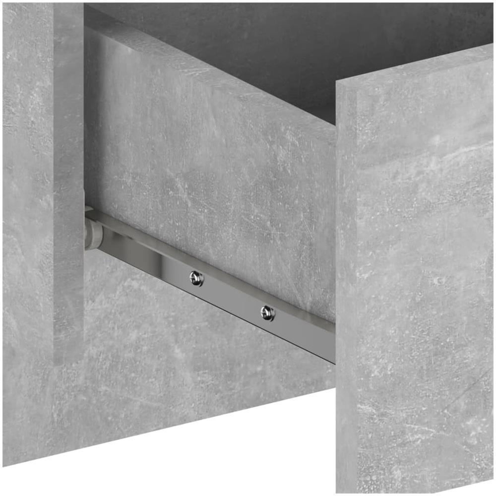 Comodini a Muro 2 pz Grigio Cemento - Foto 7