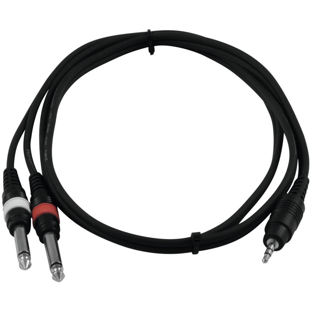 Cavo adattatore 3,5 jack / 2xjack 1,5 m Bk - Foto 2