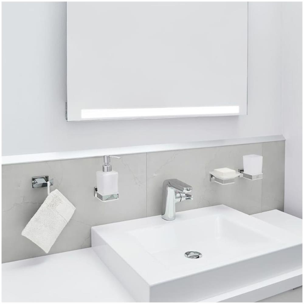 Keuco Plan - Portarotolo, alluminio anodizzato color argento/cromo