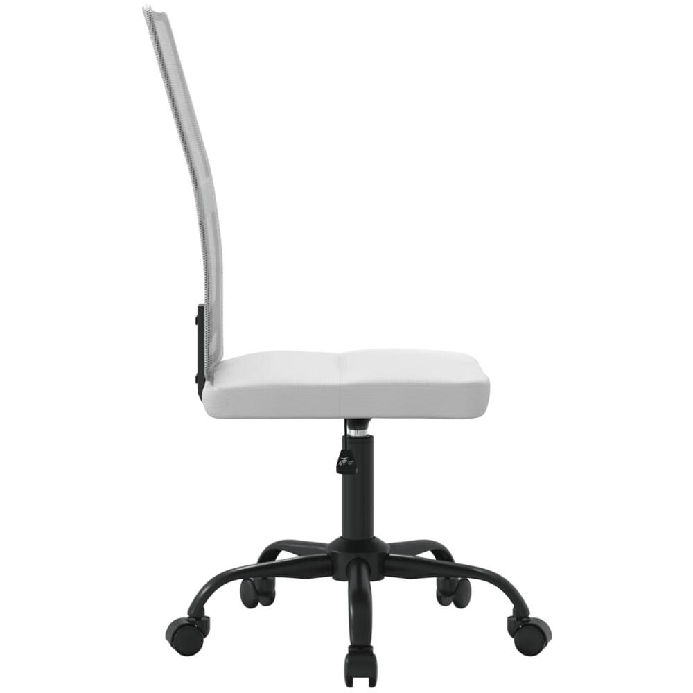 Sedia da Ufficio Altezza Regolabile Bianca in Tessuto a Rete - Foto 2