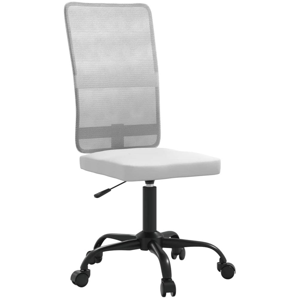 Sedia da Ufficio Altezza Regolabile Bianca in Tessuto a Rete - Foto 1