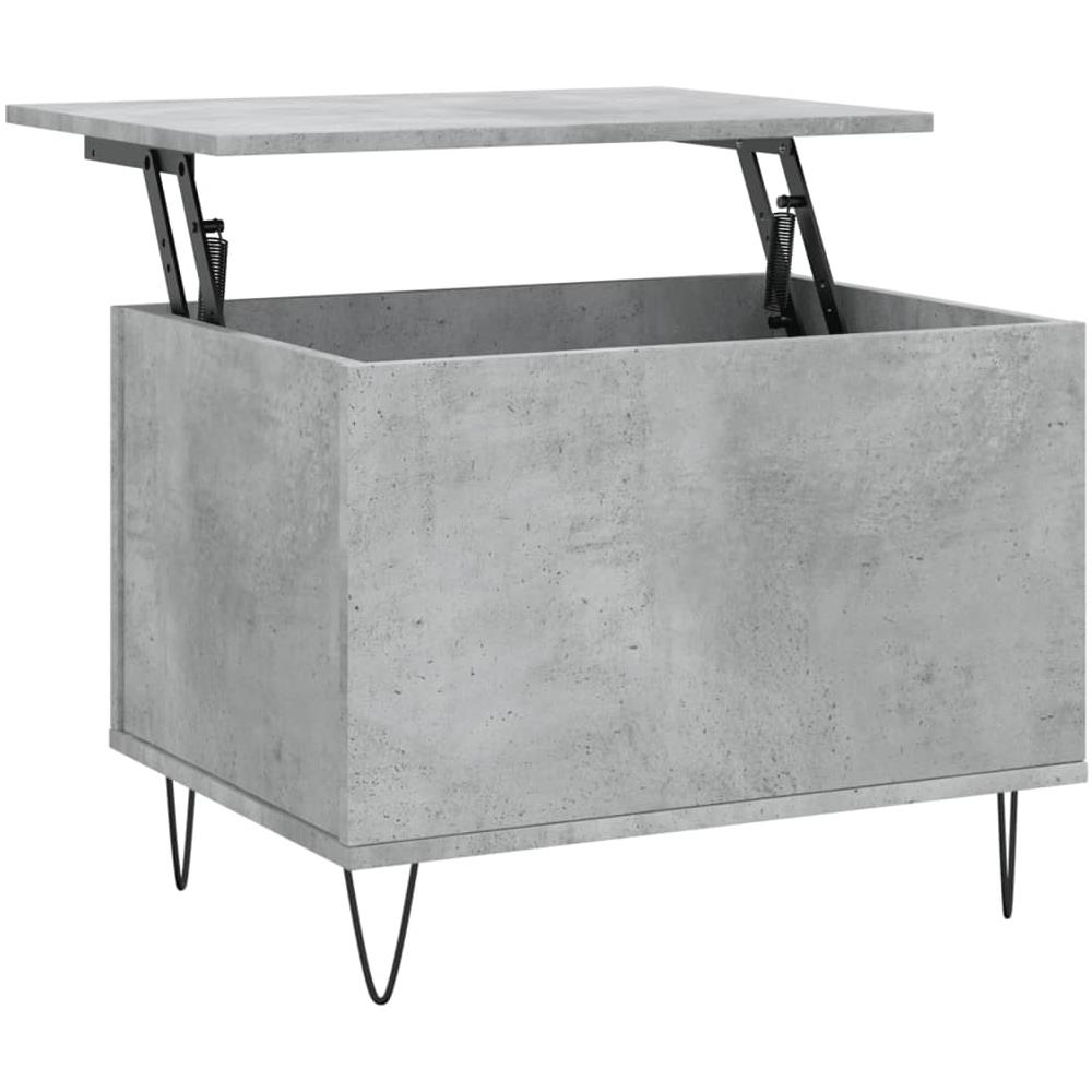 Tavolino Salotto Grigio Cemento 60x44,5x45 Cm Legno Multistrato - Foto 2