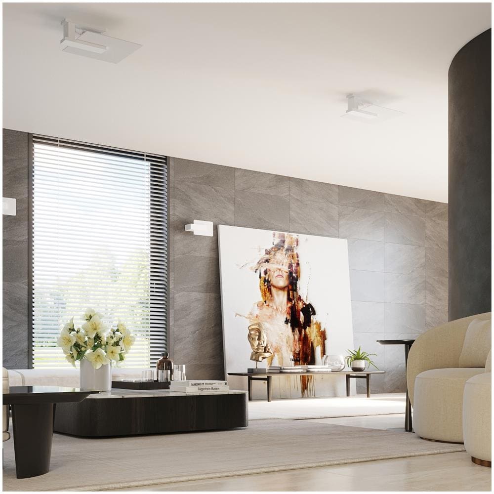 Sollux Lighting Lampada A Soffitto Lappo Bianco Sl.1093 - Scandinavo Lampade Da Soffitto Bianco 47.5x40x14 Cm - Foto 1