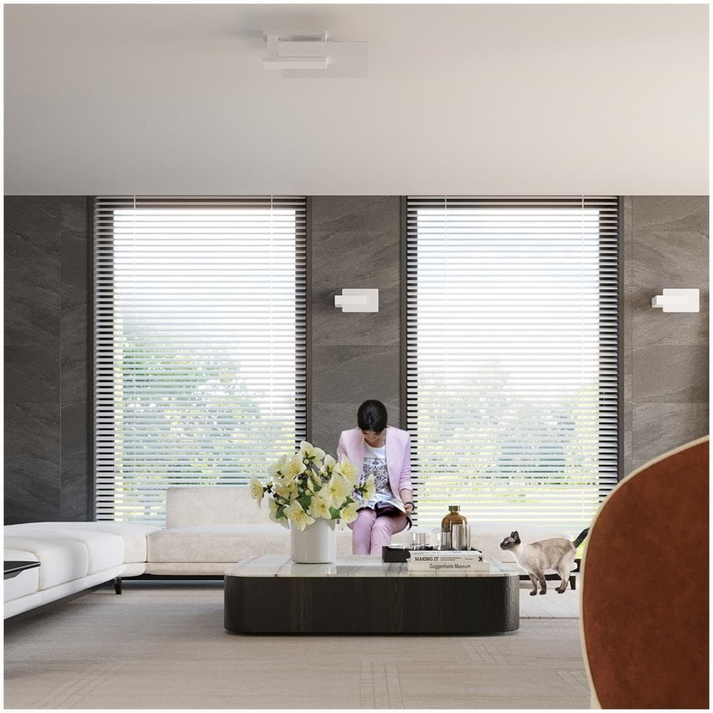 Sollux Lighting Lampada A Soffitto Lappo Bianco Sl.1093 - Scandinavo Lampade Da Soffitto Bianco 47.5x40x14 Cm - Foto 7