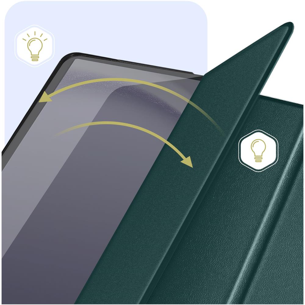 Custodia Per Samsung Tab A9 Plus Copertina Trifold Supporto E Digitazione - Foto 2