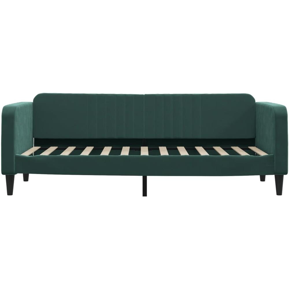 Letto Da Giorno Verde Scuro 80x200 Cm In Velluto - Foto 2
