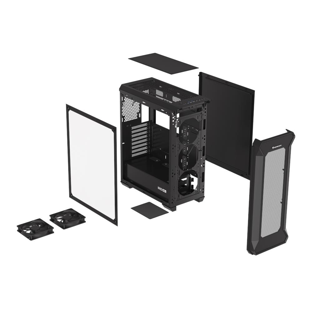 Case Iride 505 Midi TowerATX Micro ATX / Mini-ITX 2 Porte USB 3.2 Colore Nero - Foto 18