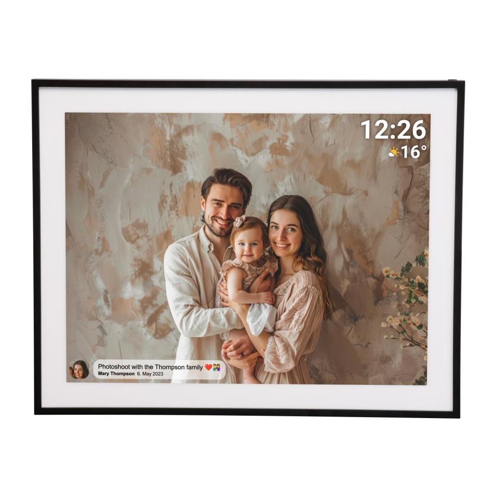 Frameo PFF-1970 cornice per foto digitali Nero 48,3 cm (19") Wi-Fi - Foto 1