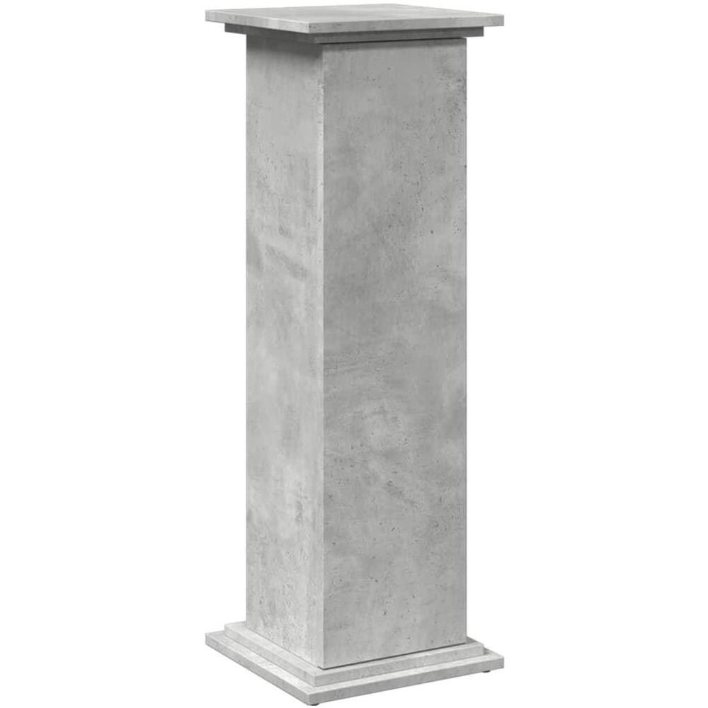 Espositore con Portaoggetti Grigio Cemento 31x30x90 Truciolato - Foto 1