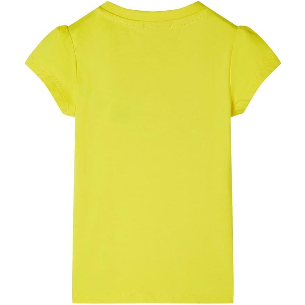 Maglietta Bambina Maniche Giallo Acceso 140 - Foto 2