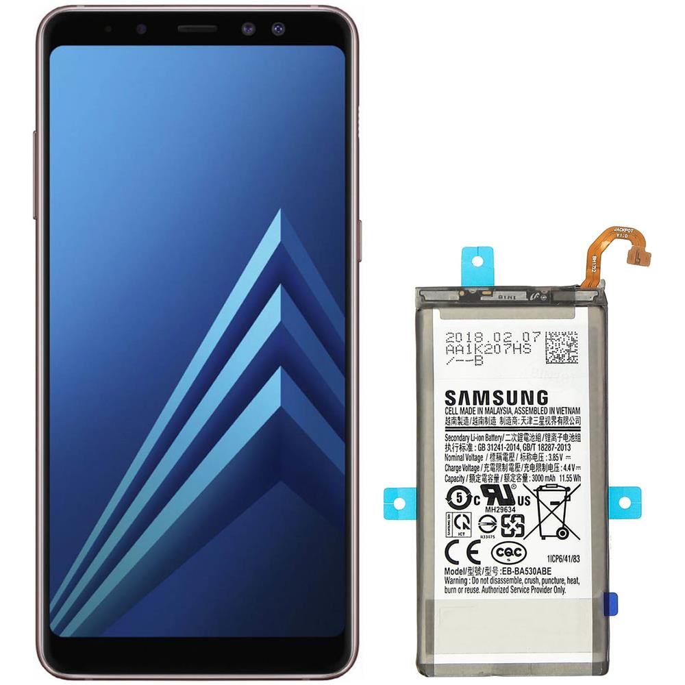 Eb-ba530abe Batteria Galaxy A8 2018 Batteria Originale 3000mah - Nero - Foto 10
