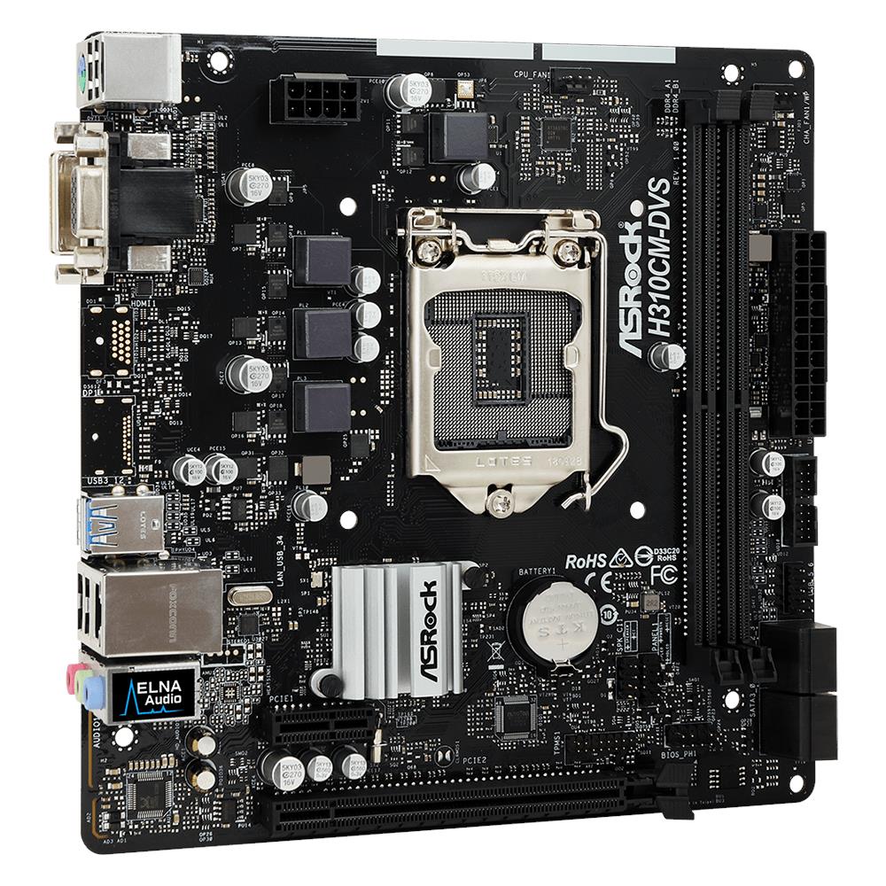 Scheda Madre H310CM-DVS Socket LGA 1151 Chipset Intel H310 ATX - Foto 2