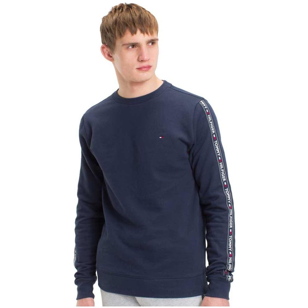 Felpe Tommy Hilfiger Logo Stripe Sweatshirt Abbigliamento Uomo S - Foto 2