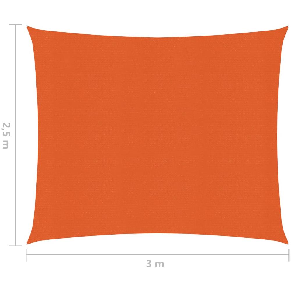 Vela Parasole 160 G / m Arancione 2,5x3 M In Hdpe - Foto 6