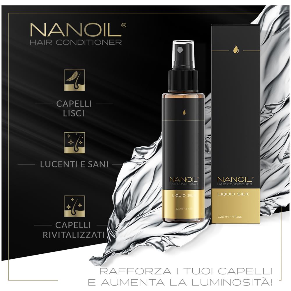 Balsamo Per Capelli Seta Liquida : Balsamo Bifase, 125 Ml, Migliora Morbidezza, Salute, Lucidità E Resistenza - Foto 5