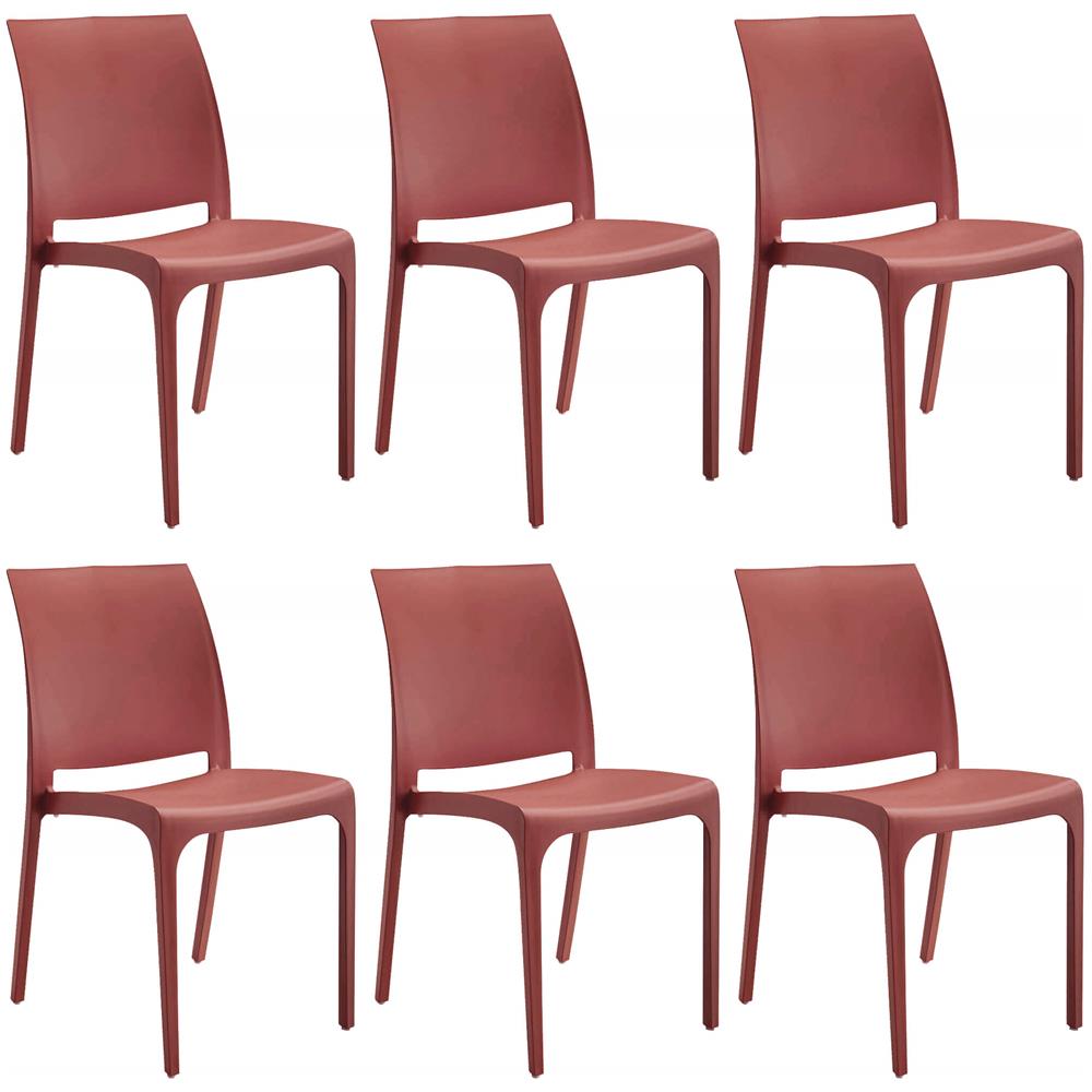 Volga - Sedia Da Giardino In Plastica Set Da 6 - Foto 1