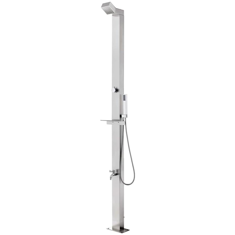 Doccia Da Giardino 220 Cm In Acciaio Inossidabile - Foto 1