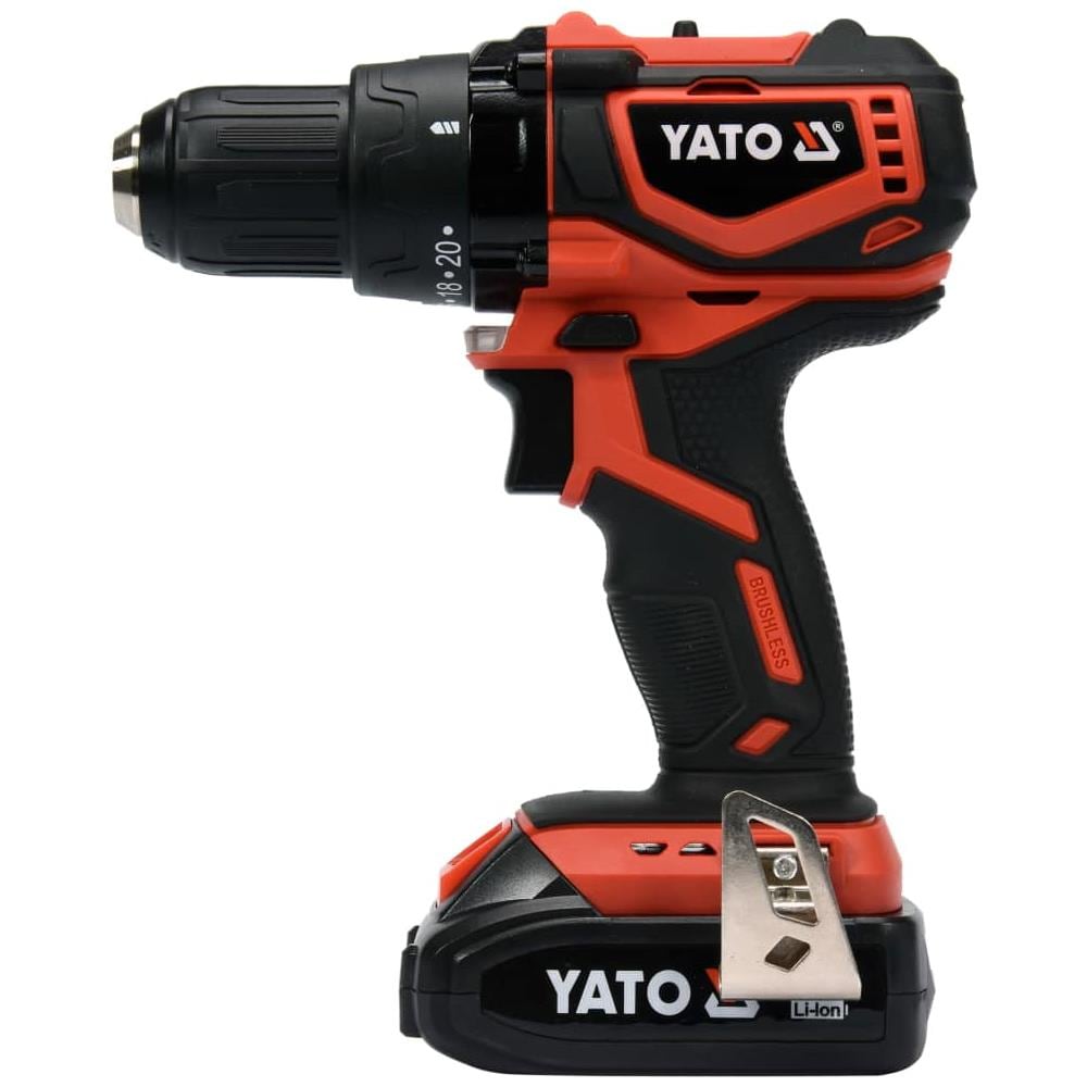 Trapano Avvitatore senza Spazzole Batteria 2,0Ah Li-ion 18V 42Nm - Foto 3