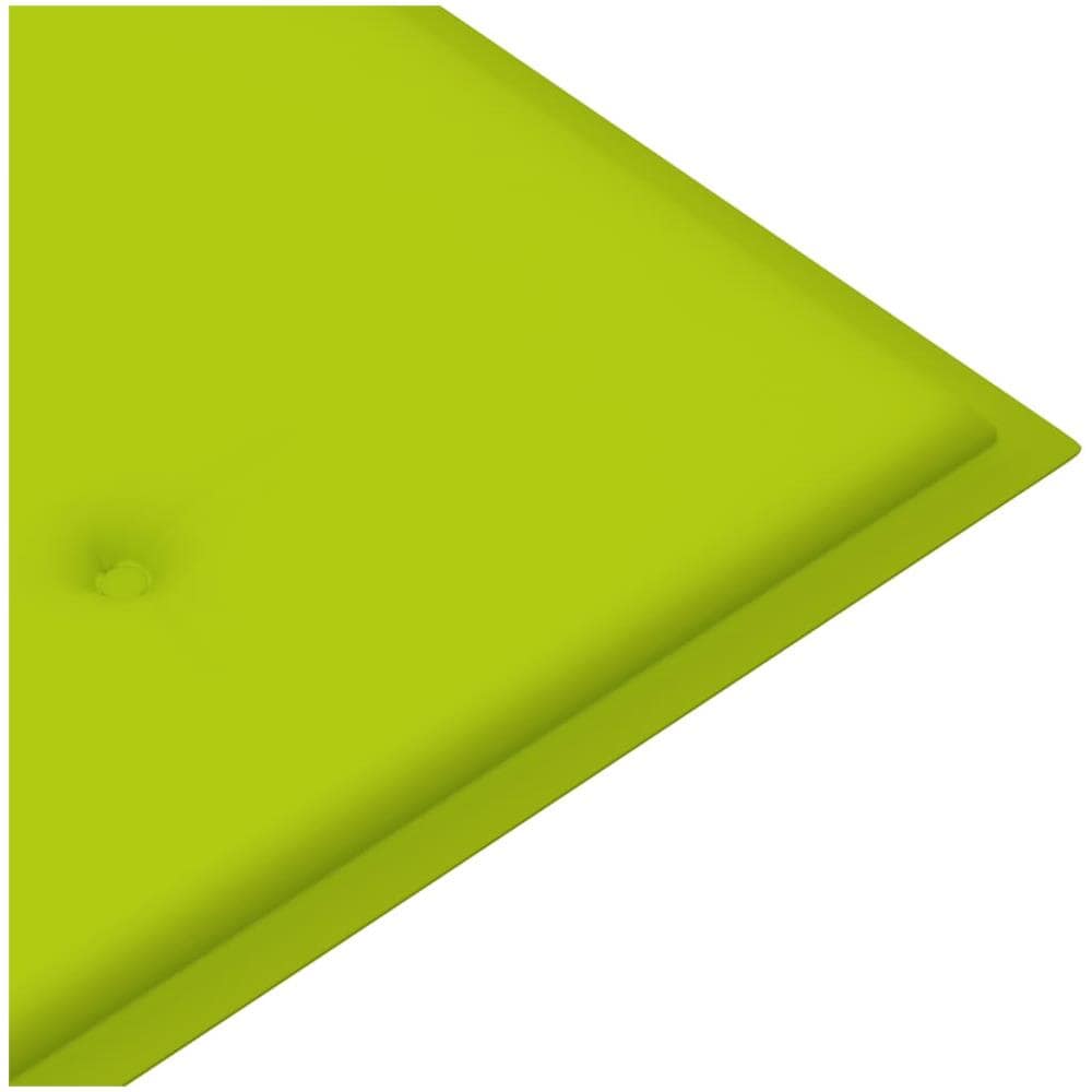 Cuscino per Panca Giardino Verde Brillante 180x50x4 cm Tessuto - Foto 3