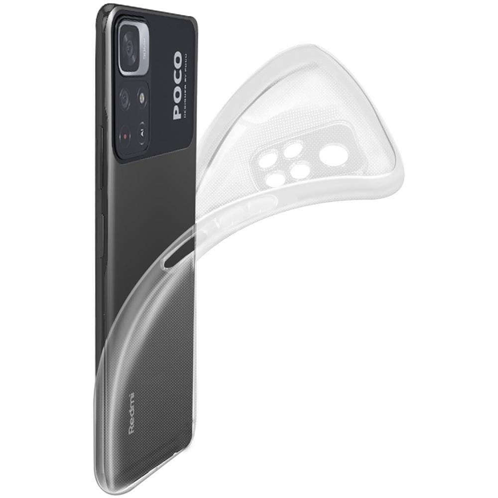 Cover Xiaomi Poco M4 Pro 5g, Redmi Note 11 E 11t 5g Silicone Trasparente - Foto 2