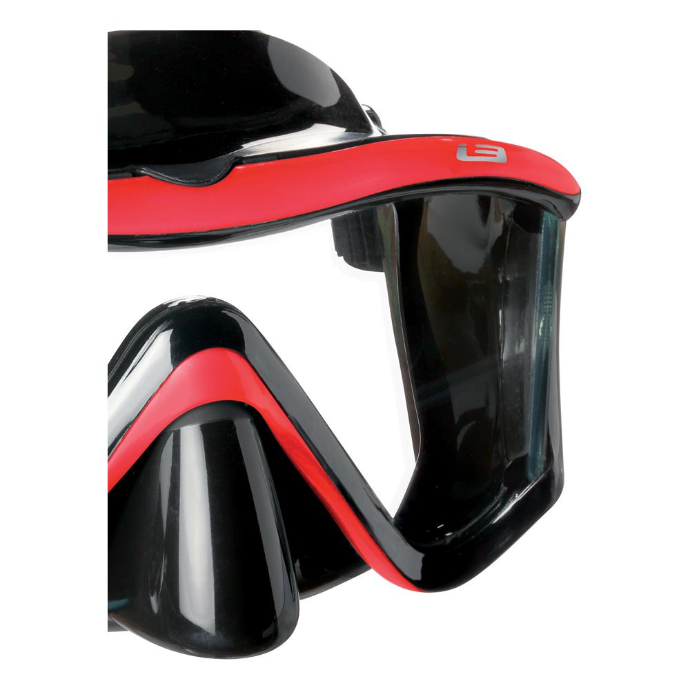 Maschera I3 Trasparente Nero / rosso - Foto 2
