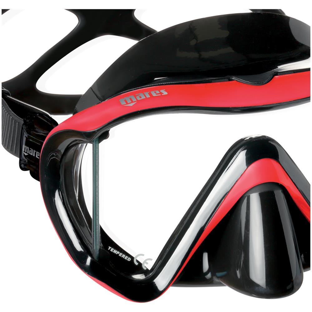 Maschera I3 Trasparente Nero / rosso - Foto 3