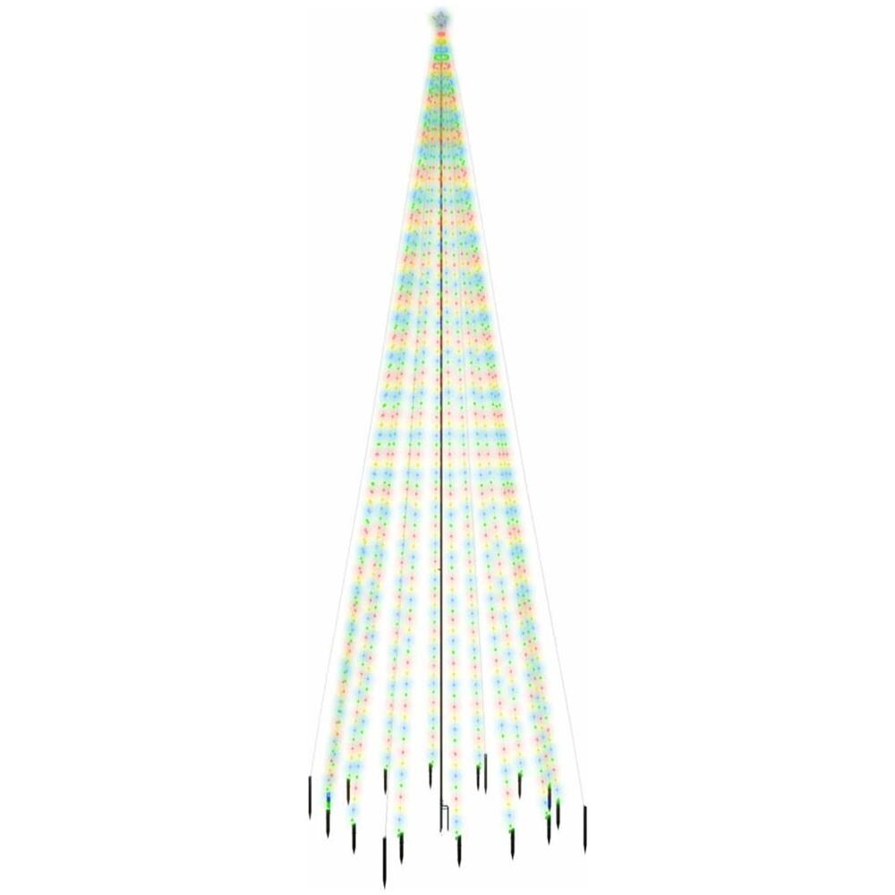 Albero Di Natale Con Puntale Colorato 1134 Led 800 Cm - Foto 1