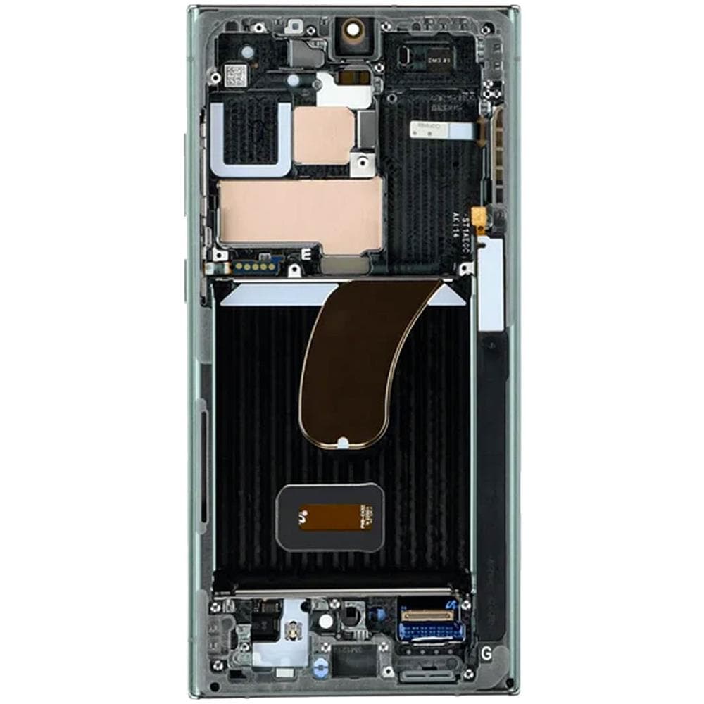 Blocco Completo Galaxy S23 Ultra Touchscreen Con Frame Originale Green - Foto 1