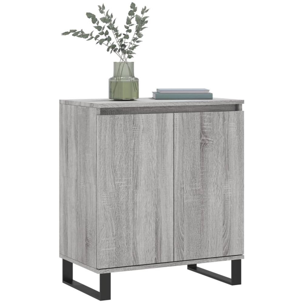 Credenza Grigio Sonoma 60x35x70 Cm In Legno Multistrato - Foto 3
