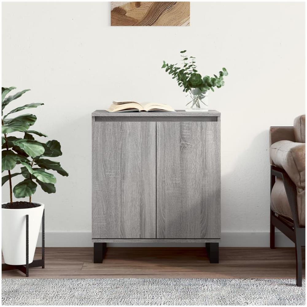 Credenza Grigio Sonoma 60x35x70 Cm In Legno Multistrato - Foto 1