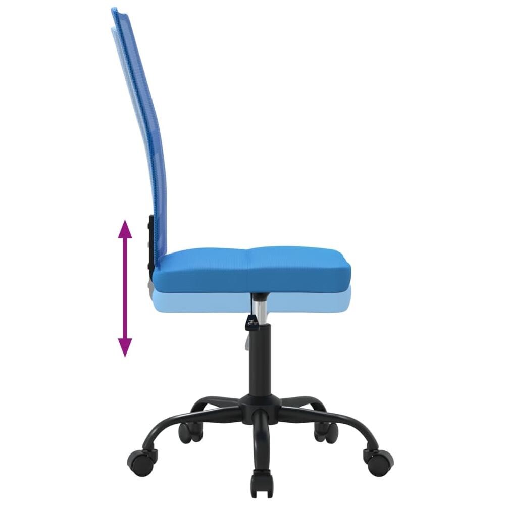 Sedia da Ufficio Altezza Regolabile Blu in Tessuto a Rete - Foto 2