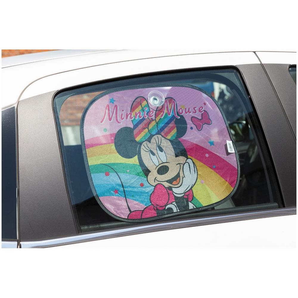 Coppia Di Tendine Laterali Parasole Auto Minnie Bambina Rosa - Foto 2