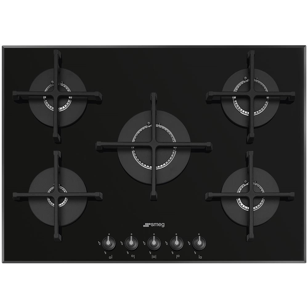 Piano Cottura SI5642D a Gas 5 Zone Cottura da 70/75 cm Colore Nero - Foto 1