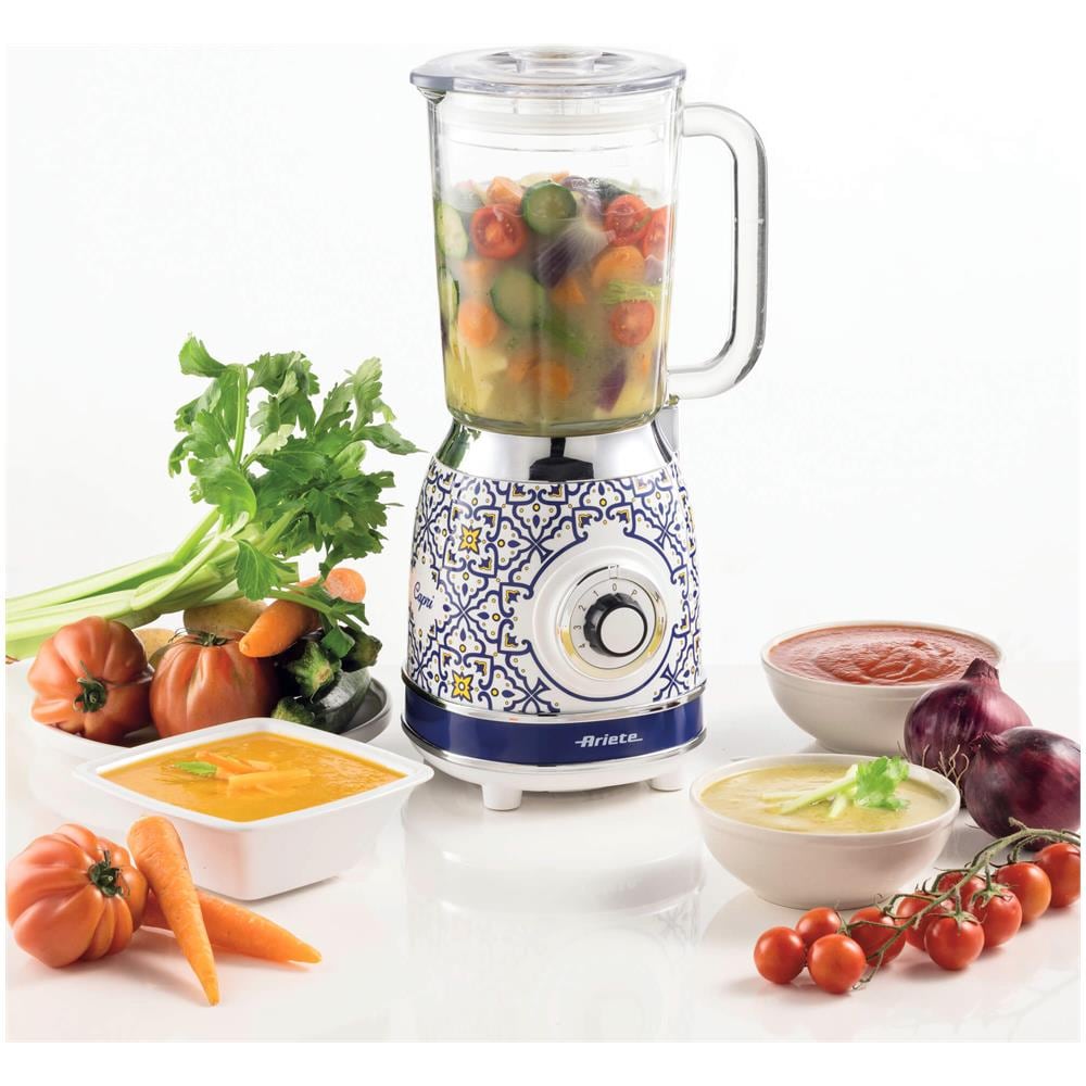 Frullatore da Tavolo Capri 5830C Capacità 1.5 Litri Potenza 1000 Watt Colore Blu / Multicolore - Foto 6
