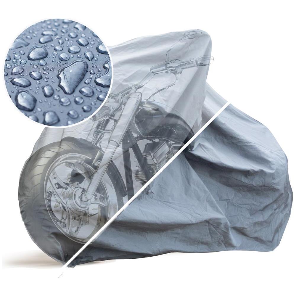 Coprimoto Universale con Cinghia Clip Telo Impermeabile 228 x 125 cm Grigio - Foto 3