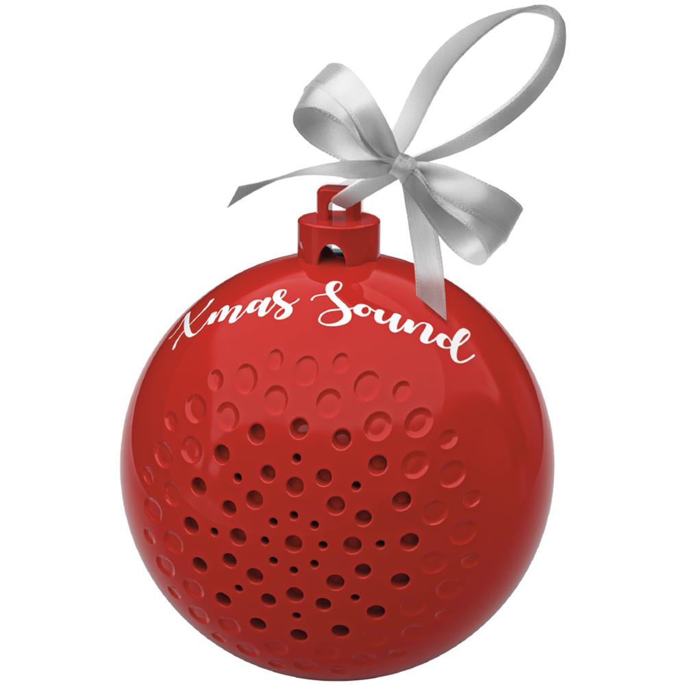 MHSPXMASBALLR altoparlante portatile e per feste Rosso 3 W - Foto 1