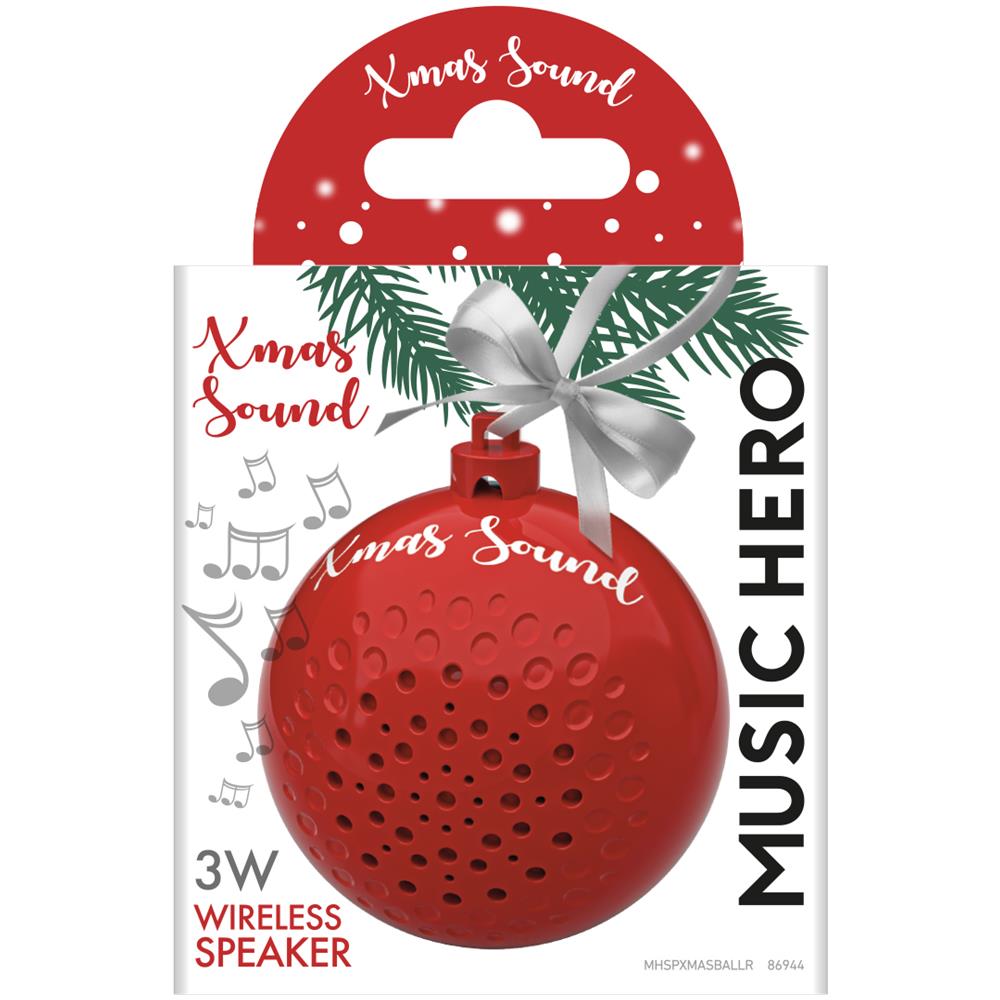 MHSPXMASBALLR altoparlante portatile e per feste Rosso 3 W - Foto 2
