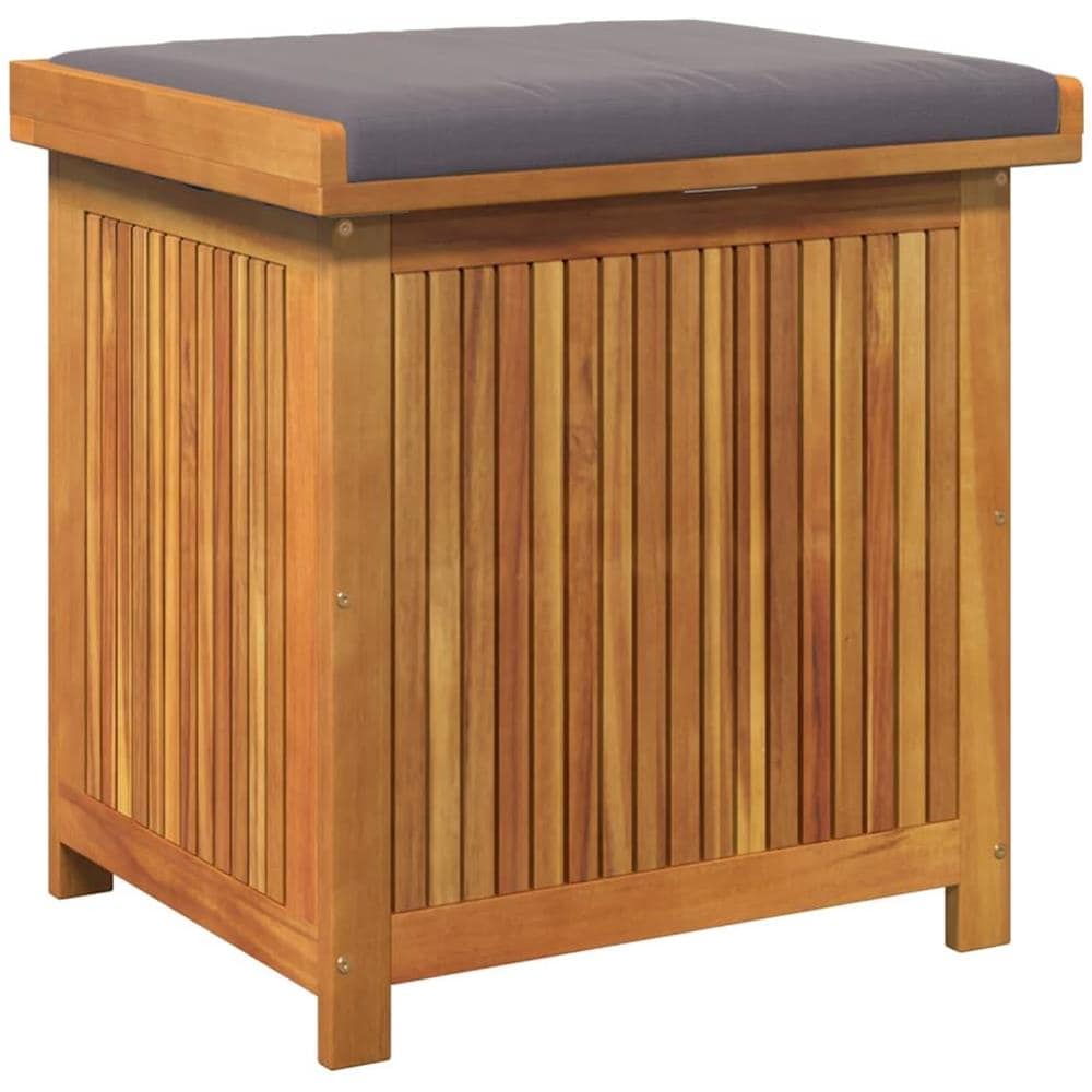 Scatola Cuscini da Esterno 60x50x61 cm Legno Massello Acacia - Foto 1