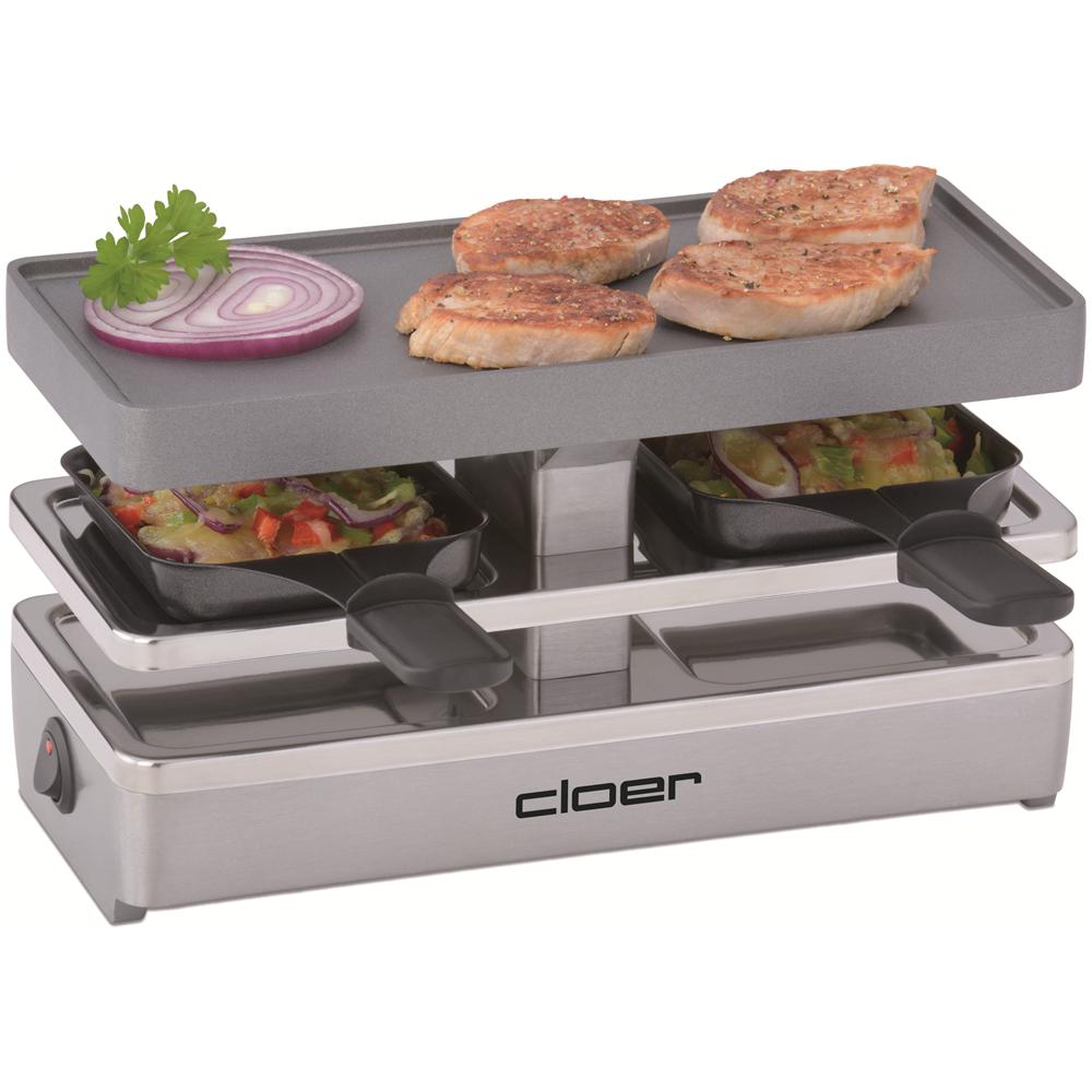Cloer 6495 Fun COOKING MINI raclette Grill 2 persone Raclette Grill Grill da tavolo 