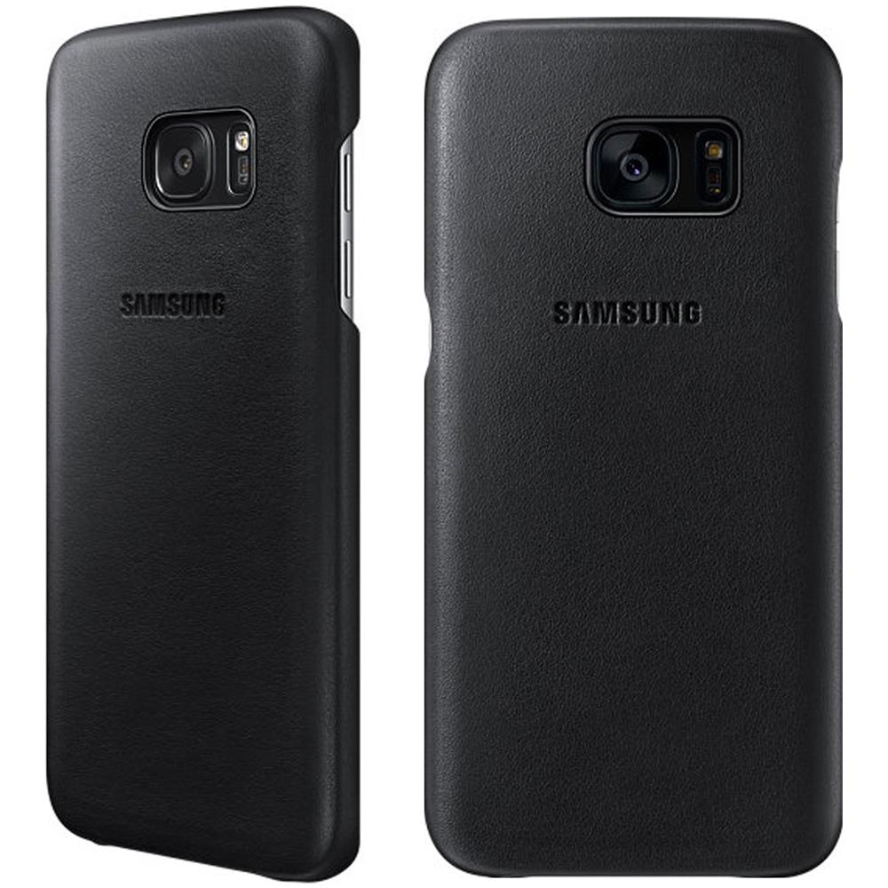 Cover Leather per Galaxy S7 Edge - Nero - Foto 10