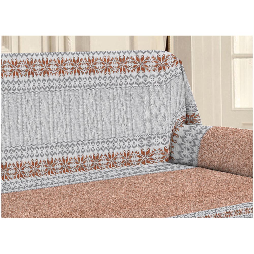 Telo Arredo Linea Pensieri Delicati Disegno Maglia Singolo Arancio - Foto 4